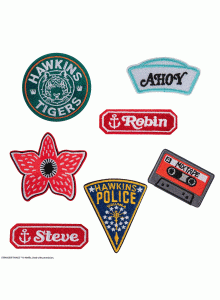 Комплект от 7 нашивки - Hawkins, Странни неща/Stranger Things